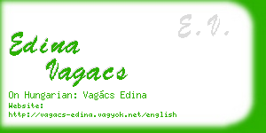 edina vagacs business card